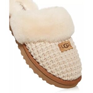 UGG Cozy Knit Slippers Cream Size 8 New Without Box